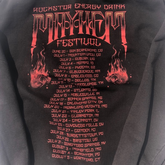 VINTAGE MAYHEM ZIP UP HOODIE - Picture 4 of 4